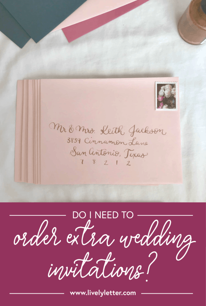Order Extra Wedding Invitations