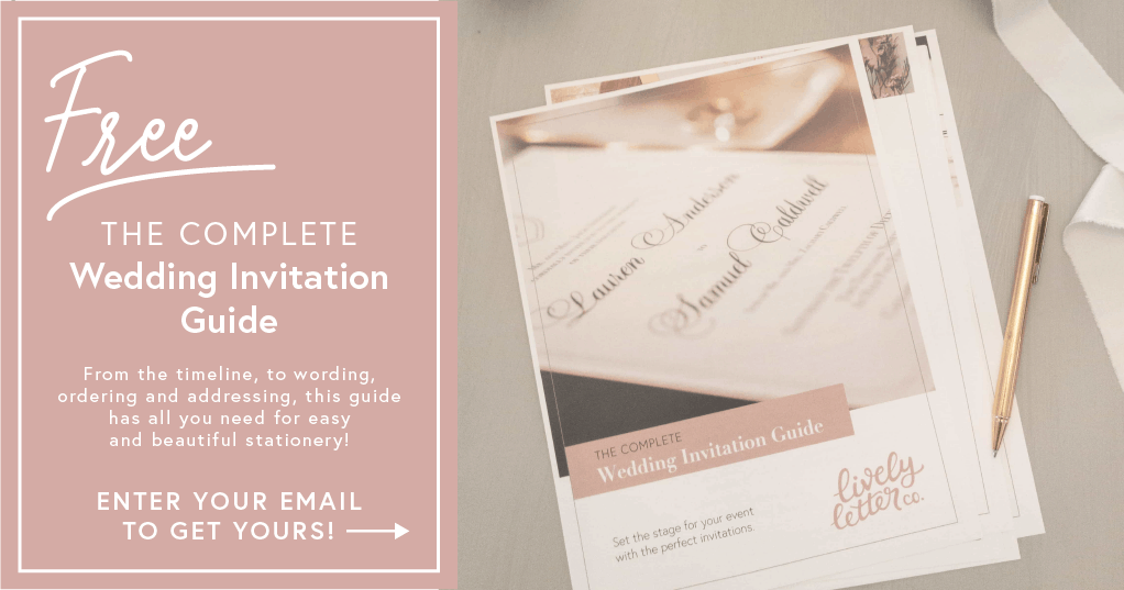 Free wedding invitation planning guide