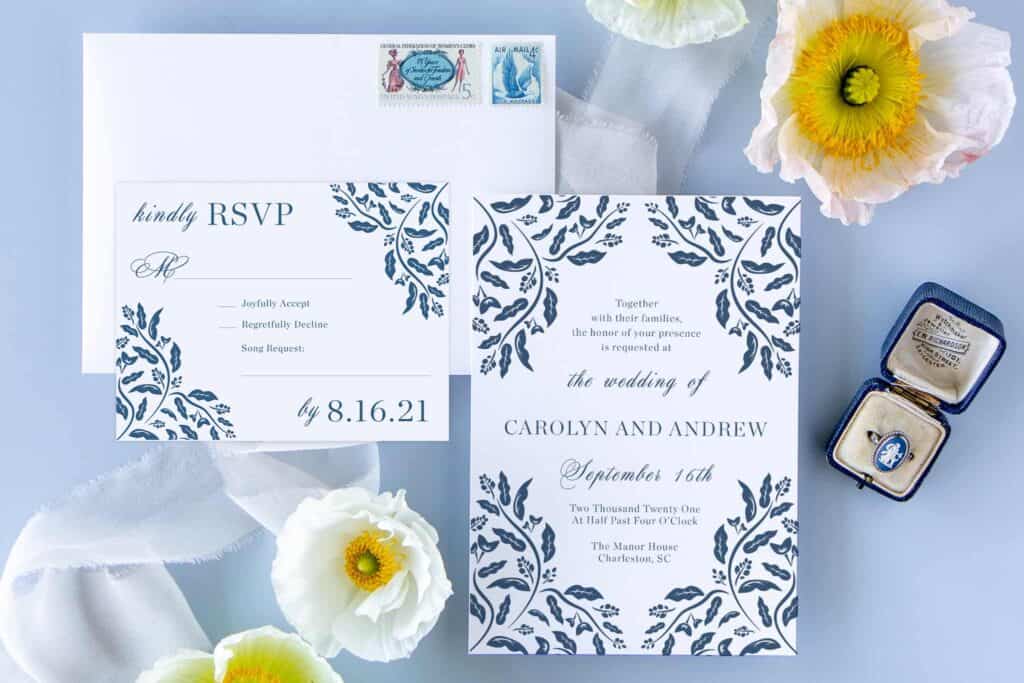 Secret Garden Semi-Custom Wedding Invitation Suite