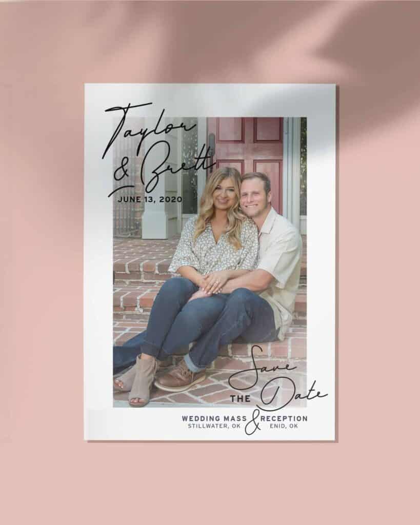 Custom Save the Date Photo Card